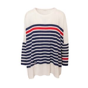 MER-SEA Catalina Crewneck Traveler Sweater One Size Preppy Coastal